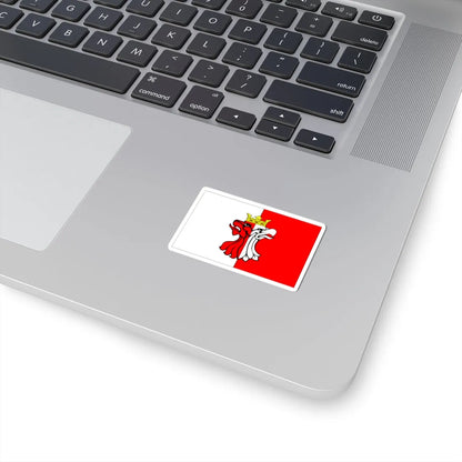POL powiat aleksandrowski flag (Poland) STICKER Vinyl Kiss-Cut Decal - The Sticker Space