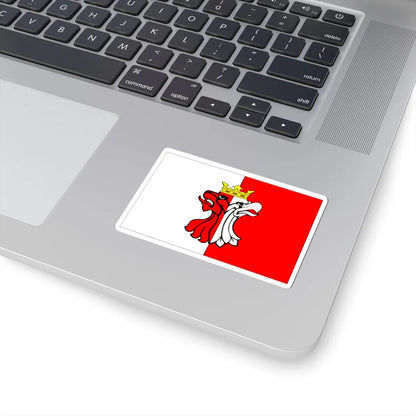 POL powiat aleksandrowski flag (Poland) STICKER Vinyl Kiss-Cut Decal - The Sticker Space
