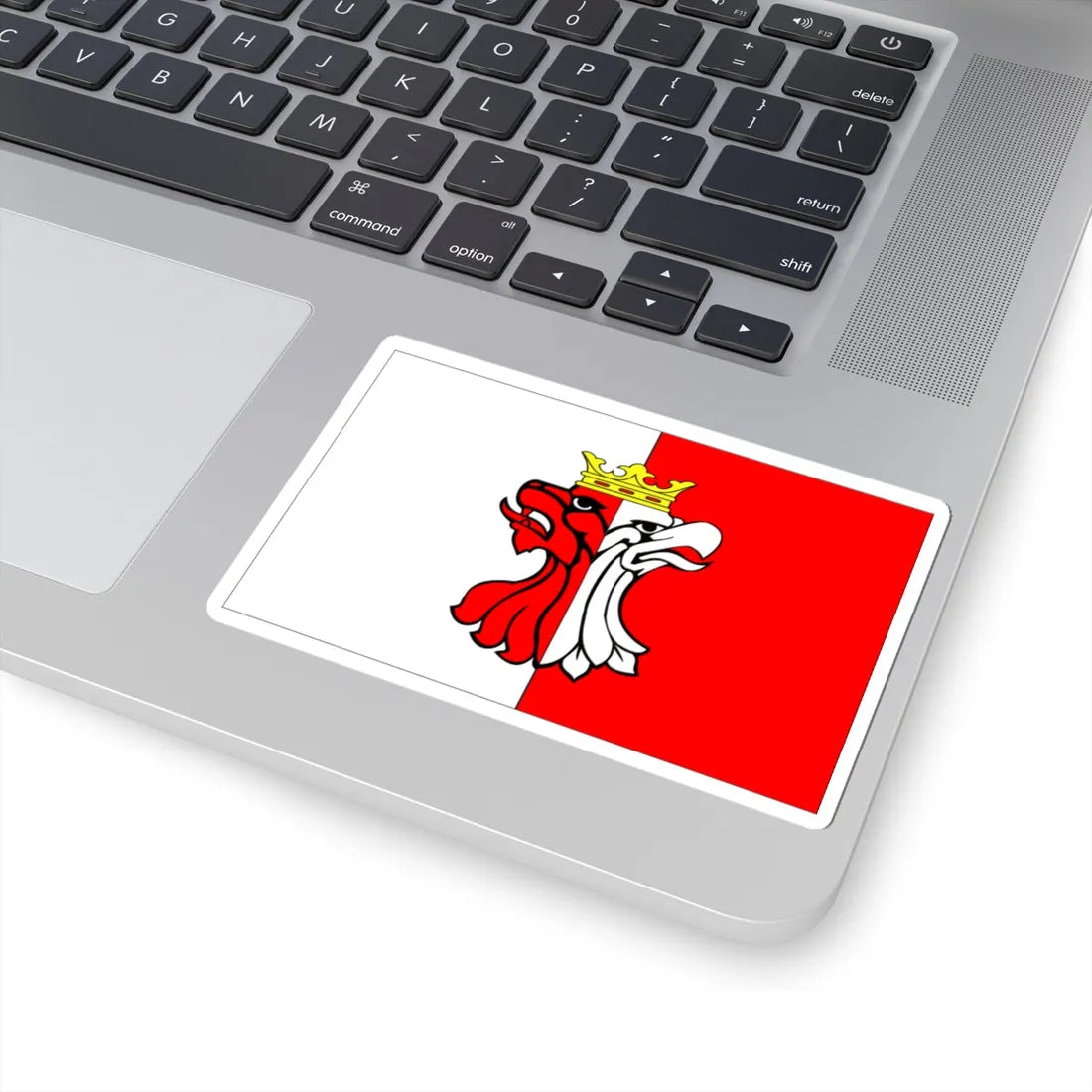 POL powiat aleksandrowski flag (Poland) STICKER Vinyl Kiss-Cut Decal - The Sticker Space