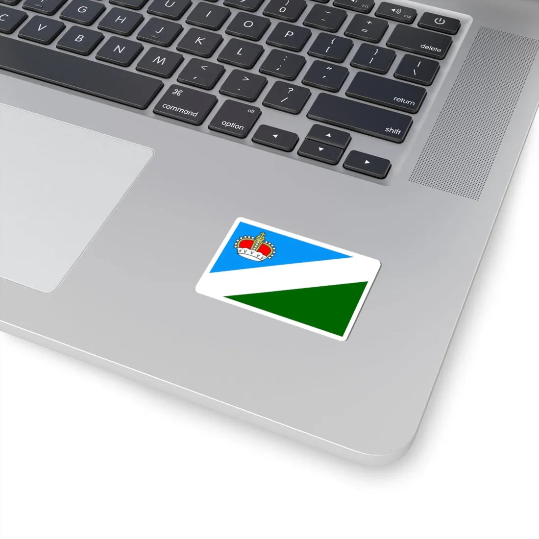 POL powiat augustowski flag (Poland) STICKER Vinyl Kiss-Cut Decal - The Sticker Space