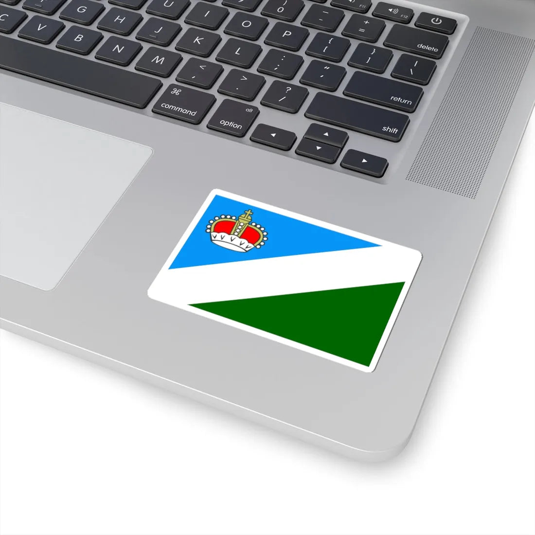 POL powiat augustowski flag (Poland) STICKER Vinyl Kiss-Cut Decal - The Sticker Space