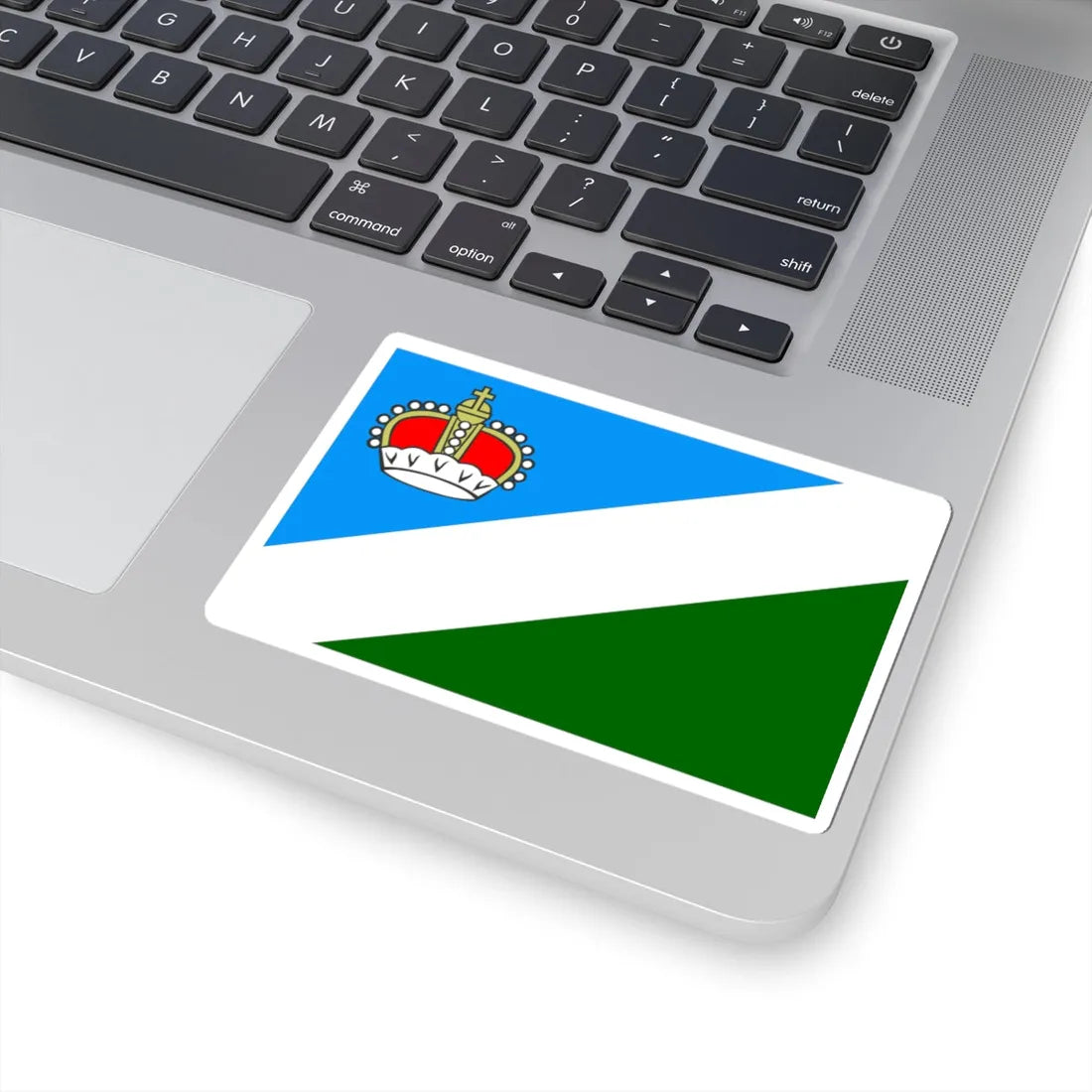 POL powiat augustowski flag (Poland) STICKER Vinyl Kiss-Cut Decal - The Sticker Space