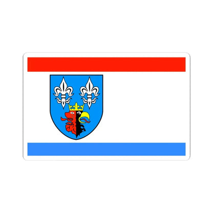 POL powiat bełchatowski flag (Poland) STICKER Vinyl Kiss-Cut Decal 4 Inch White - The Sticker Space