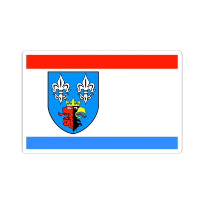 POL powiat bełchatowski flag (Poland) STICKER Vinyl Kiss-Cut Decal 6 Inch White - The Sticker Space