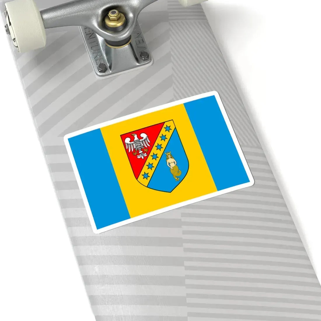 POL powiat białobrzeski flag (Poland) STICKER Vinyl Kiss-Cut Decal - The Sticker Space