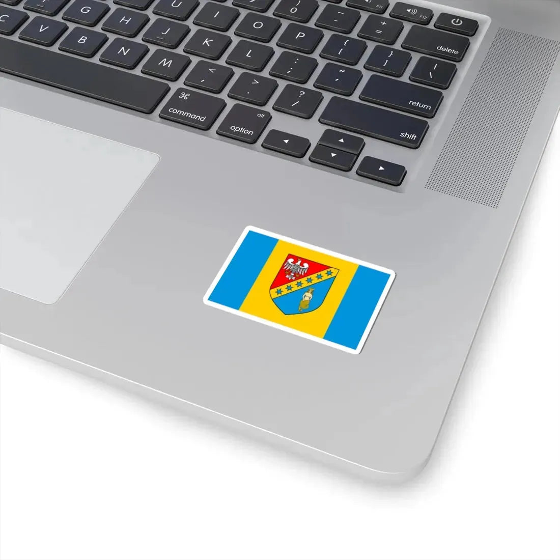 POL powiat białobrzeski flag (Poland) STICKER Vinyl Kiss-Cut Decal - The Sticker Space