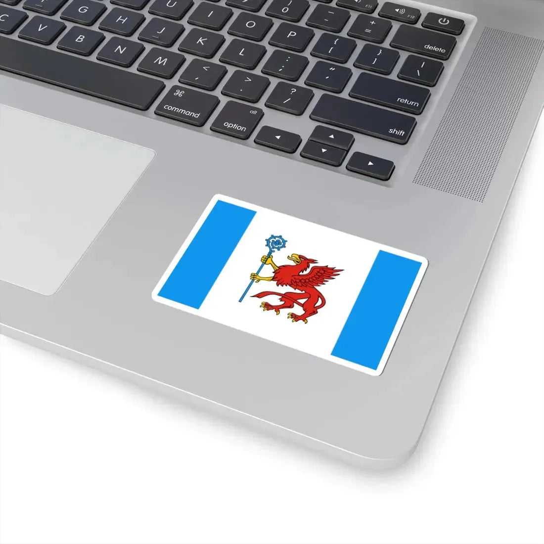 POL powiat białogardzki flag (Poland) STICKER Vinyl Kiss-Cut Decal - The Sticker Space