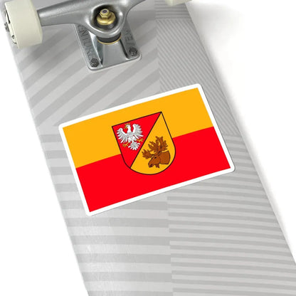 POL powiat białostocki flag (Poland) STICKER Vinyl Kiss-Cut Decal - The Sticker Space