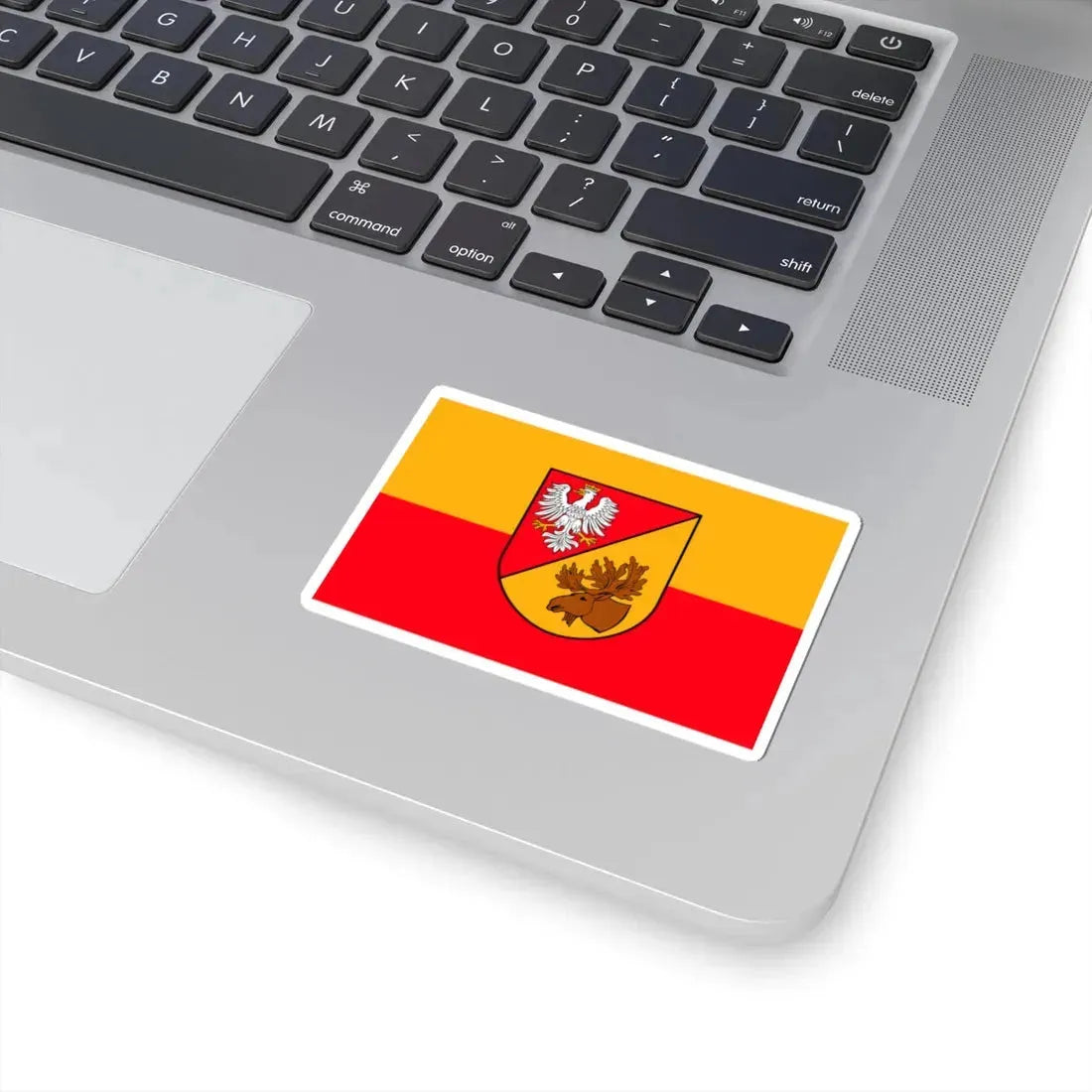 POL powiat białostocki flag (Poland) STICKER Vinyl Kiss-Cut Decal - The Sticker Space