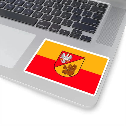POL powiat białostocki flag (Poland) STICKER Vinyl Kiss-Cut Decal - The Sticker Space