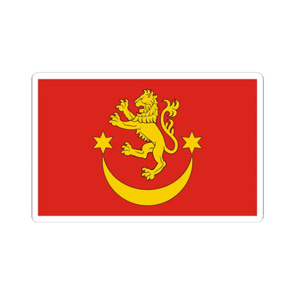POL powiat bieszczadzki flag (Poland) STICKER Vinyl Kiss-Cut Decal 3 Inch White - The Sticker Space