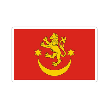 POL powiat bieszczadzki flag (Poland) STICKER Vinyl Kiss-Cut Decal 4 Inch White - The Sticker Space