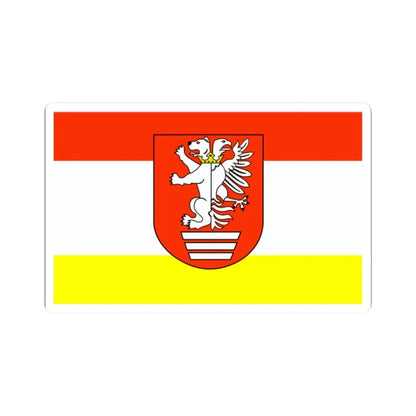 POL powiat biłgorajski flag (Poland) STICKER Vinyl Kiss-Cut Decal 2 Inch White - The Sticker Space