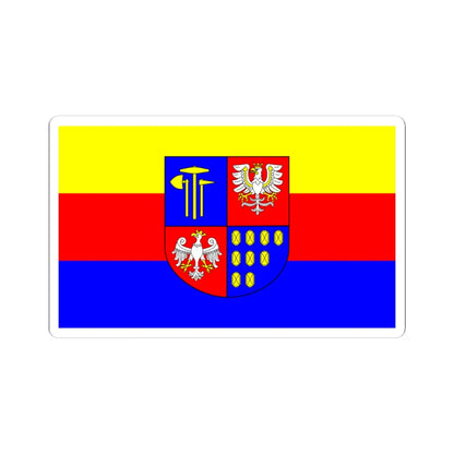 POL powiat bochenski flag (Poland) STICKER Vinyl Kiss-Cut Decal 4 Inch White - The Sticker Space