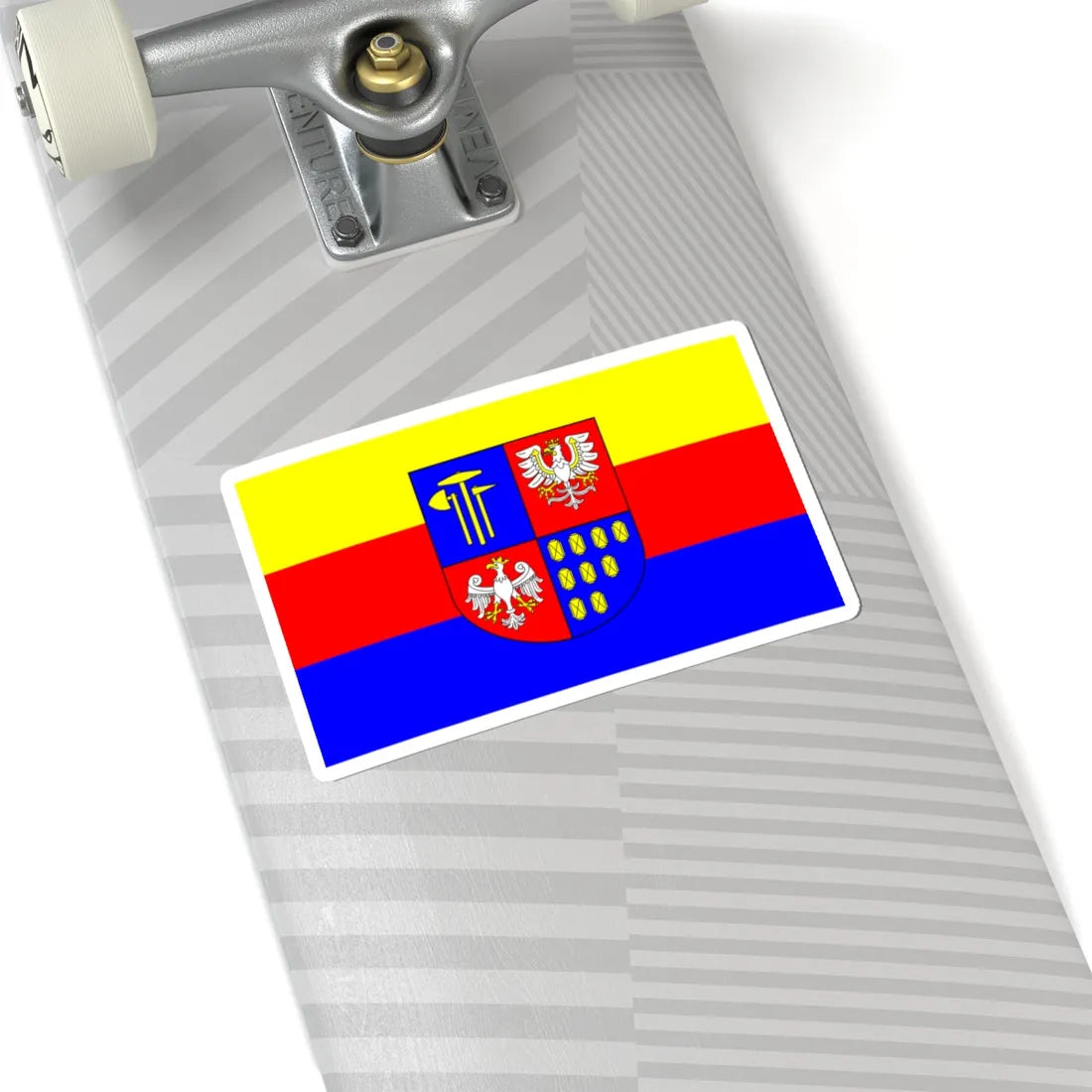 POL powiat bochenski flag (Poland) STICKER Vinyl Kiss-Cut Decal - The Sticker Space