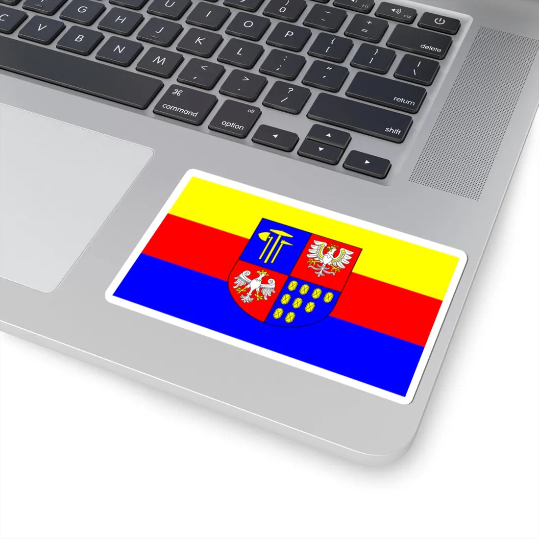 POL powiat bochenski flag (Poland) STICKER Vinyl Kiss-Cut Decal - The Sticker Space