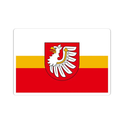 POL powiat brzeski małopolski flag (Poland) STICKER Vinyl Kiss-Cut Decal 6 Inch White - The Sticker Space