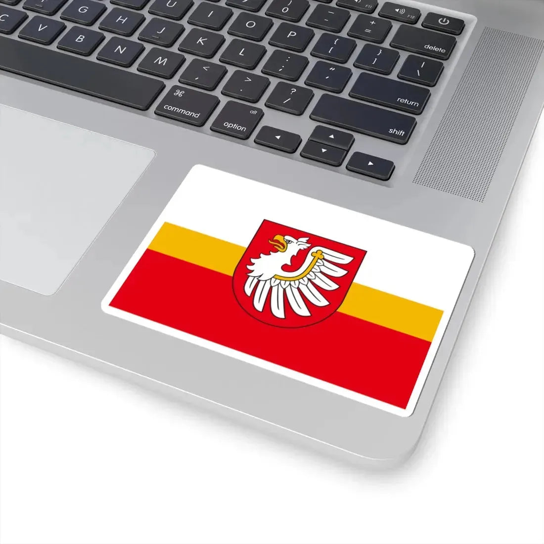 POL powiat brzeski małopolski flag (Poland) STICKER Vinyl Kiss-Cut Decal - The Sticker Space