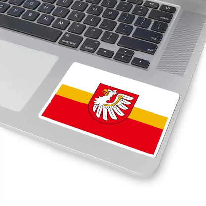 POL powiat brzeski małopolski flag (Poland) STICKER Vinyl Kiss-Cut Decal - The Sticker Space