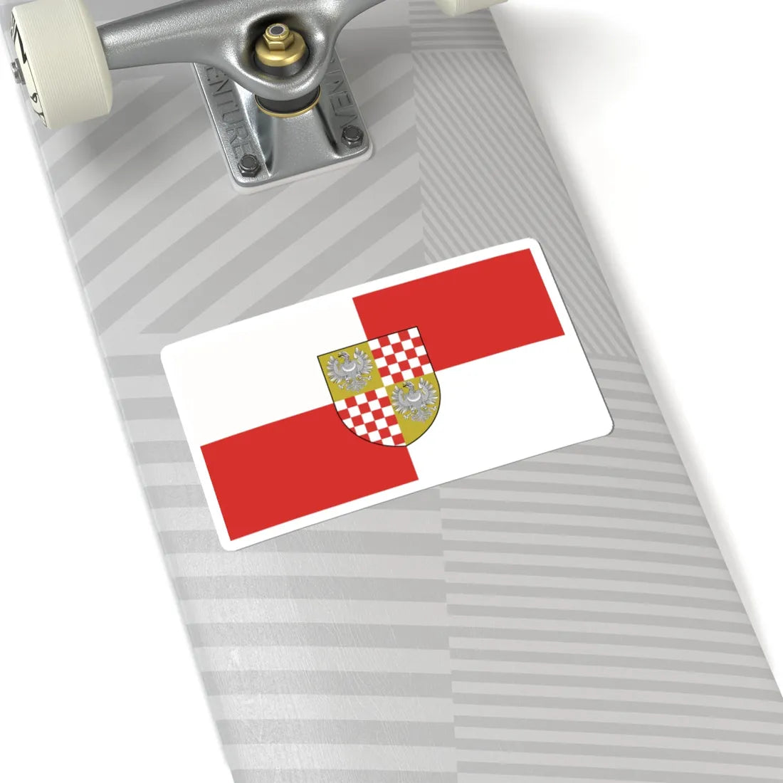 POL powiat brzeski opolski flag (Poland) STICKER Vinyl Kiss-Cut Decal - The Sticker Space