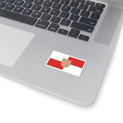 POL powiat brzeski opolski flag (Poland) STICKER Vinyl Kiss-Cut Decal - The Sticker Space