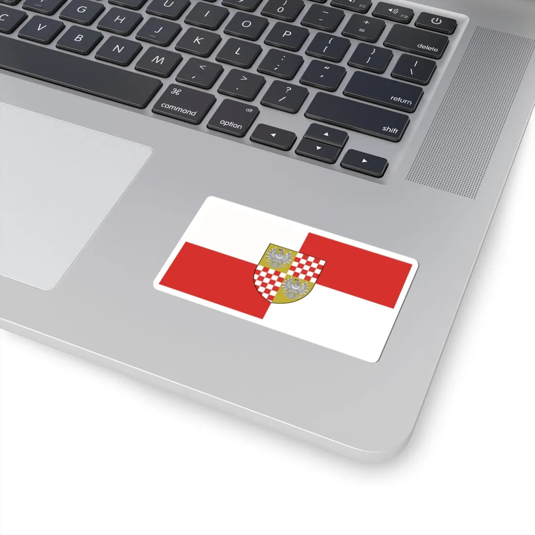 POL powiat brzeski opolski flag (Poland) STICKER Vinyl Kiss-Cut Decal - The Sticker Space