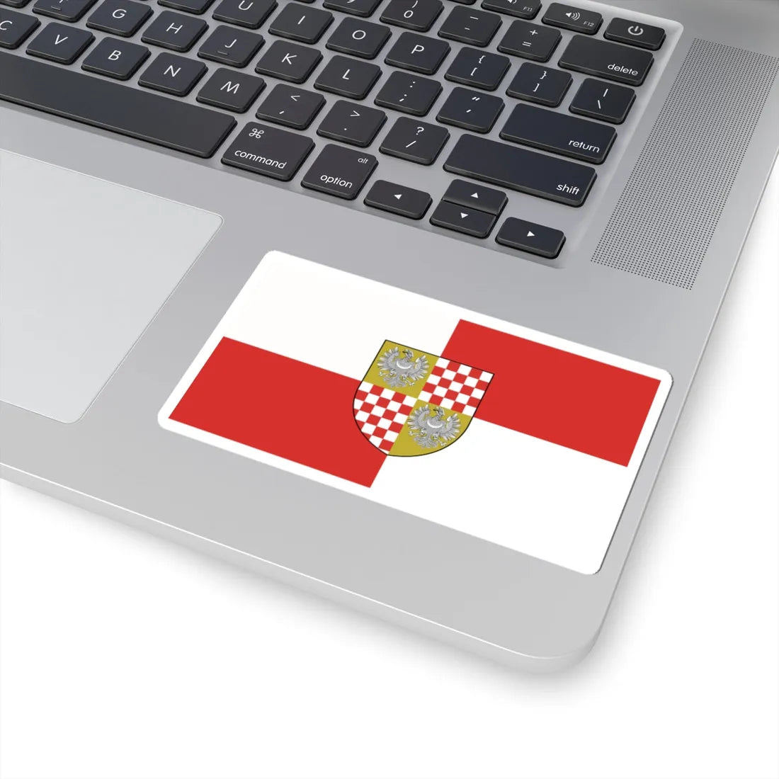 POL powiat brzeski opolski flag (Poland) STICKER Vinyl Kiss-Cut Decal - The Sticker Space