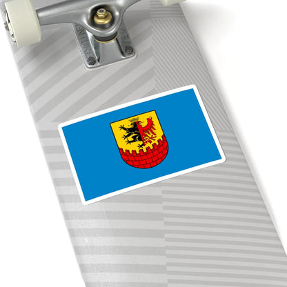 POL powiat bydgoski flag alt (Poland) STICKER Vinyl Kiss-Cut Decal - The Sticker Space