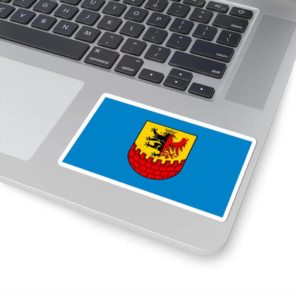 POL powiat bydgoski flag alt (Poland) STICKER Vinyl Kiss-Cut Decal - The Sticker Space