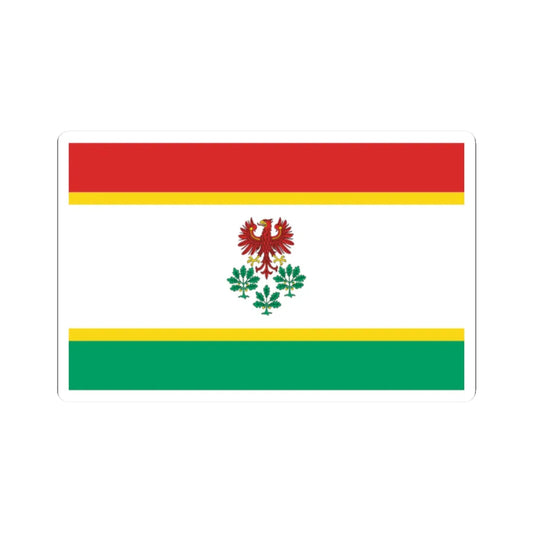 POL powiat choszczenski flag (Poland) STICKER Vinyl Kiss-Cut Decal 2 Inch White - The Sticker Space