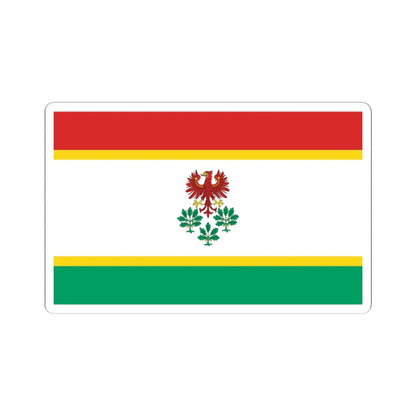POL powiat choszczenski flag (Poland) STICKER Vinyl Kiss-Cut Decal 3 Inch White - The Sticker Space