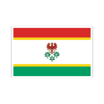 POL powiat choszczenski flag (Poland) STICKER Vinyl Kiss-Cut Decal 4 Inch White - The Sticker Space