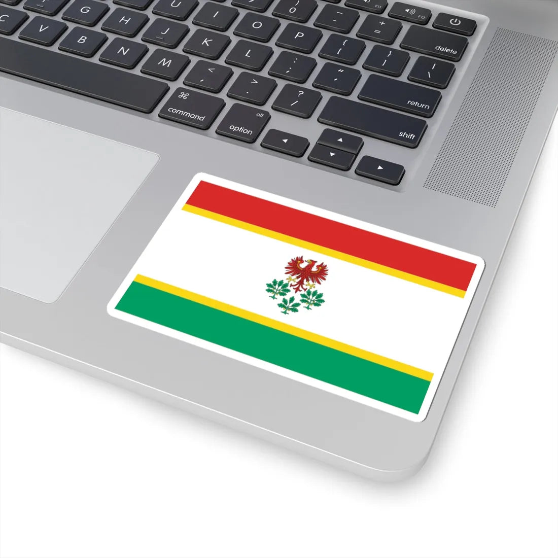 POL powiat choszczenski flag (Poland) STICKER Vinyl Kiss-Cut Decal - The Sticker Space