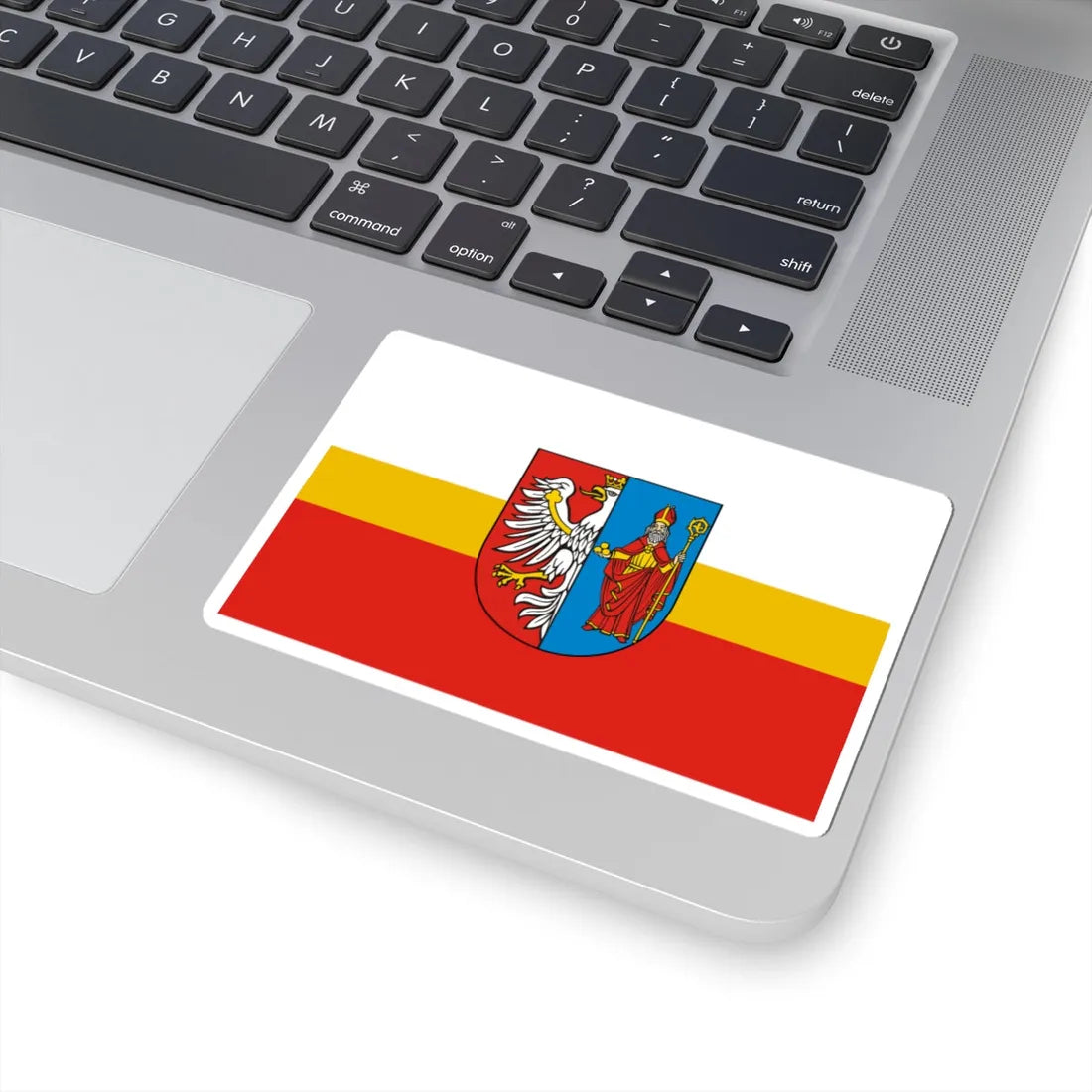 POL powiat chrzanowski flag (Poland) STICKER Vinyl Kiss-Cut Decal - The Sticker Space
