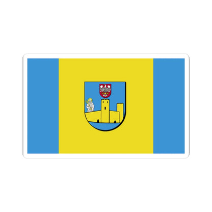 POL powiat ciechanowski flag (Poland) STICKER Vinyl Kiss-Cut Decal 2 Inch White - The Sticker Space