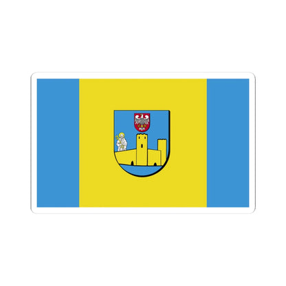 POL powiat ciechanowski flag (Poland) STICKER Vinyl Kiss-Cut Decal 3 Inch White - The Sticker Space