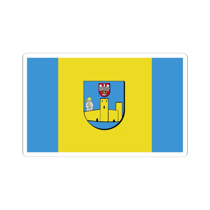 POL powiat ciechanowski flag (Poland) STICKER Vinyl Kiss-Cut Decal 6 Inch White - The Sticker Space