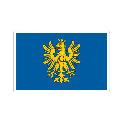 POL powiat cieszynski flag (Poland) STICKER Vinyl Kiss-Cut Decal 2 Inch White - The Sticker Space