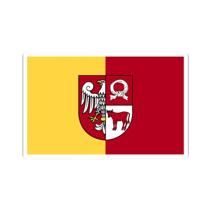 POL powiat czarnkowsko-trzcianecki flag (Poland) STICKER Vinyl Kiss-Cut Decal 2 Inch White - The Sticker Space