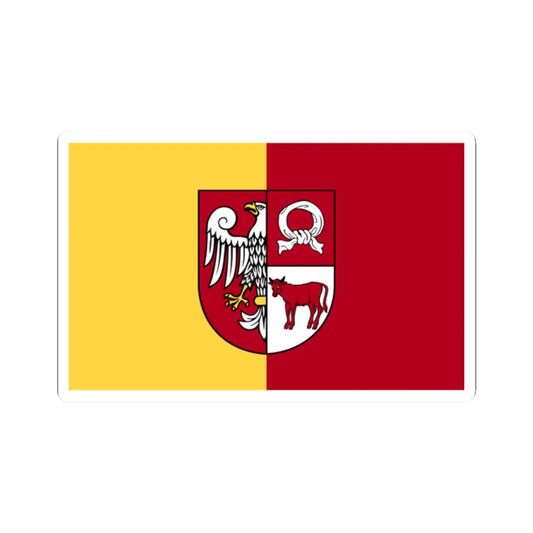 POL powiat czarnkowsko-trzcianecki flag (Poland) STICKER Vinyl Kiss-Cut Decal 2 Inch White - The Sticker Space