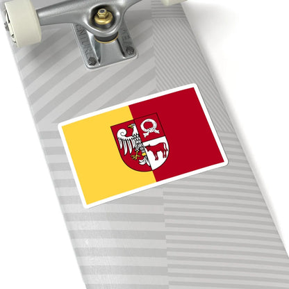POL powiat czarnkowsko-trzcianecki flag (Poland) STICKER Vinyl Kiss-Cut Decal - The Sticker Space