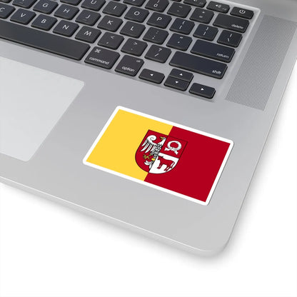 POL powiat czarnkowsko-trzcianecki flag (Poland) STICKER Vinyl Kiss-Cut Decal - The Sticker Space