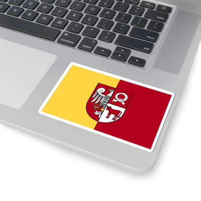 POL powiat czarnkowsko-trzcianecki flag (Poland) STICKER Vinyl Kiss-Cut Decal - The Sticker Space