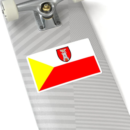 POL powiat czestochowski flag alt (Poland) STICKER Vinyl Kiss-Cut Decal - The Sticker Space