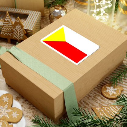 POL powiat czestochowski flag (Poland) STICKER Vinyl Kiss-Cut Decal - The Sticker Space