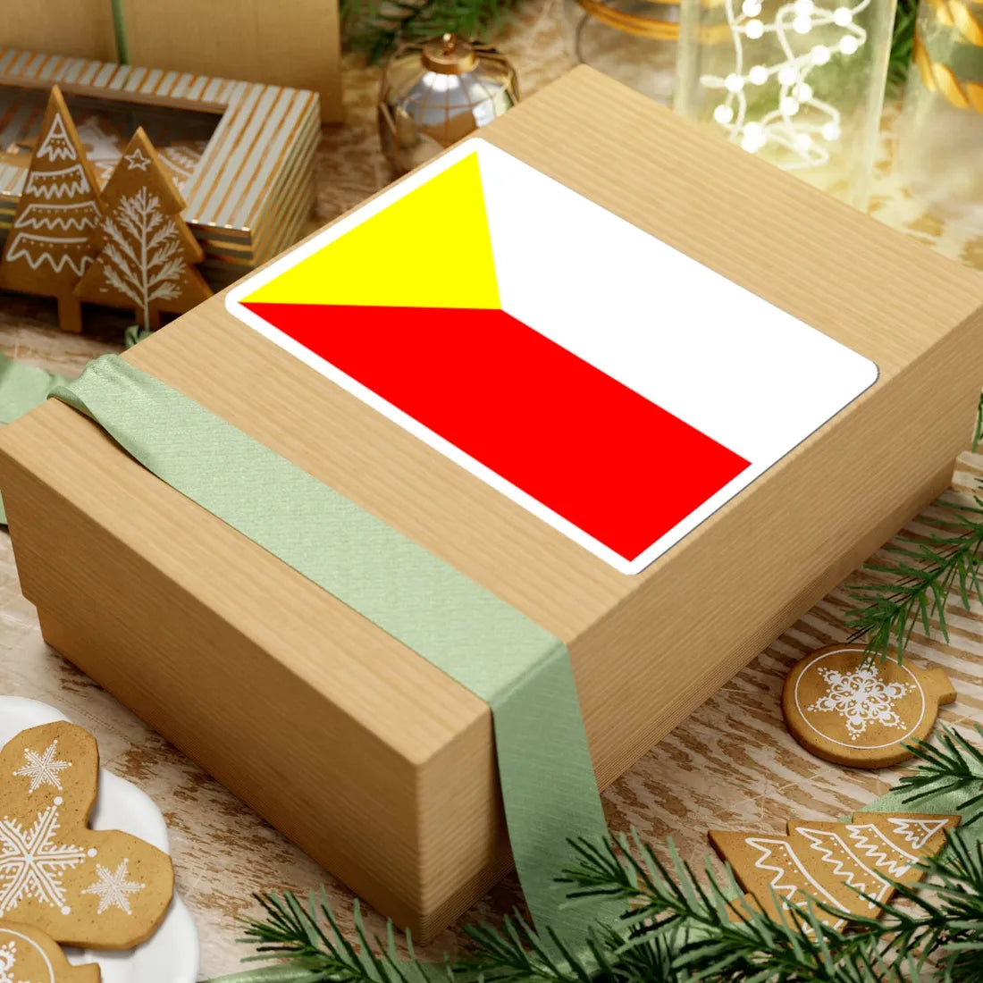 POL powiat czestochowski flag (Poland) STICKER Vinyl Kiss-Cut Decal - The Sticker Space