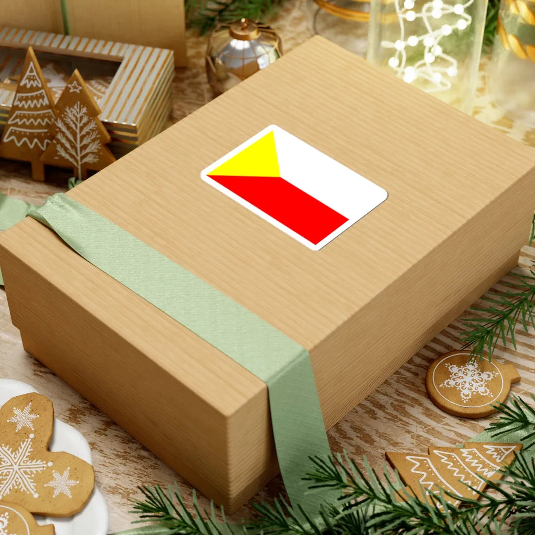 POL powiat czestochowski flag (Poland) STICKER Vinyl Kiss-Cut Decal - The Sticker Space