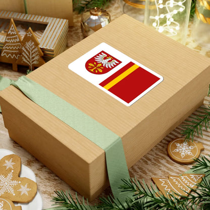 POL powiat dabrowski flag (Poland) STICKER Vinyl Kiss-Cut Decal - The Sticker Space