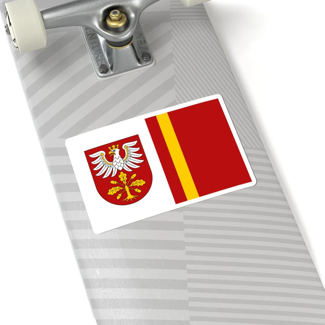 POL powiat dabrowski flag (Poland) STICKER Vinyl Kiss-Cut Decal - The Sticker Space