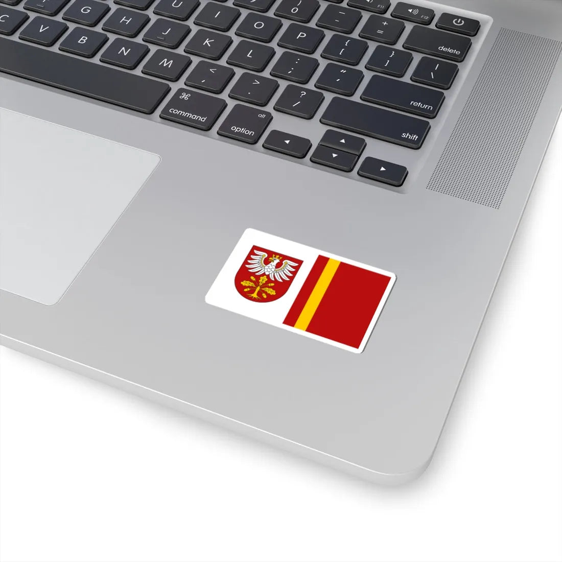 POL powiat dabrowski flag (Poland) STICKER Vinyl Kiss-Cut Decal - The Sticker Space